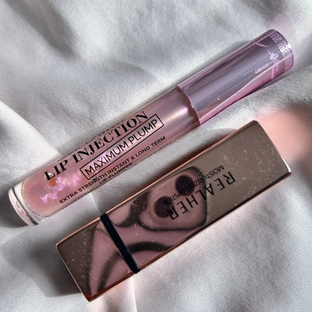 Realher Moisturizing lipstick & too faced lip injection